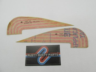 Harley AMF Genuine NOS 1976 Sportster Tank Top Decals 61597-76 61599-7