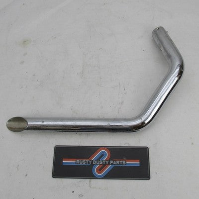 Harley Ironhead Shovelhead Slash Cut 1-3/4" DIMPLED Front Head Exhaust