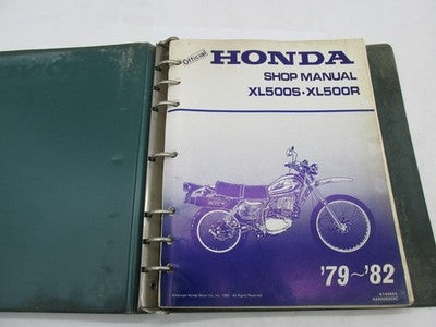 Honda Official Factory 1979-82 XL500S XL500R Shop Service Manual