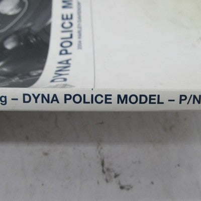 Harley-Davidson Official Factory 2004 Dyna Police Models Parts Catalog