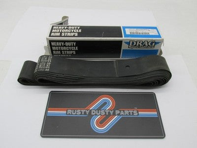 Lot of 8 Drag Specialties NOS 18 x 2" Rim Strips w/ Center Valve Hole