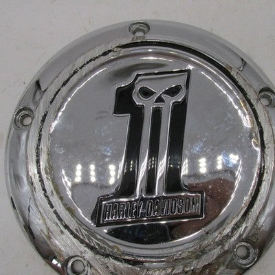 Harley Davidson Genuine Willie G Derby Cover Skull #1 Chrome