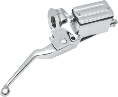 Drag Specialties 11/16in. Dual-Disc Master Cylinder with Lever and Cla