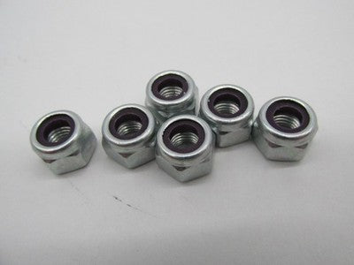 Lot of 6 Harley Davidson Genuine NOS 1/4"-28 x 5/16" x 7/16" Hex Nyloc
