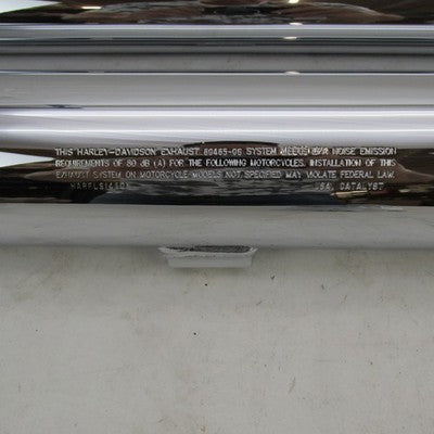 Pair of Harley Genuine OEM '06 Softail Chrome Slip-On Mufflers 80484-0