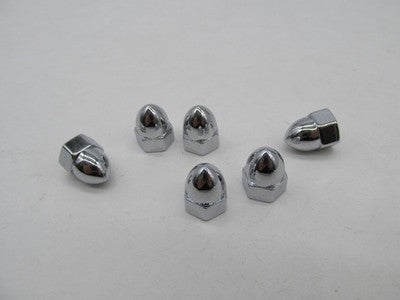 Lot of 6 Harley-Davidson Genuine NOS Chrome Acorn Nuts 31589-80