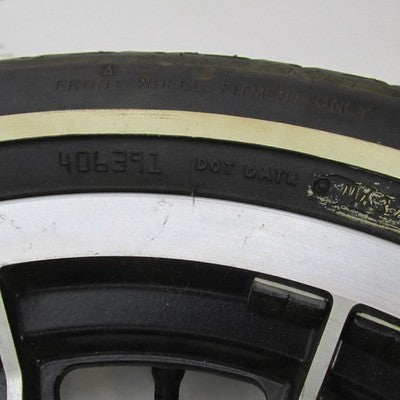 Harley OEM 87-99 Touring 16x3 Cast Mag 10-Spoke Front Wheel w/ Tire 43