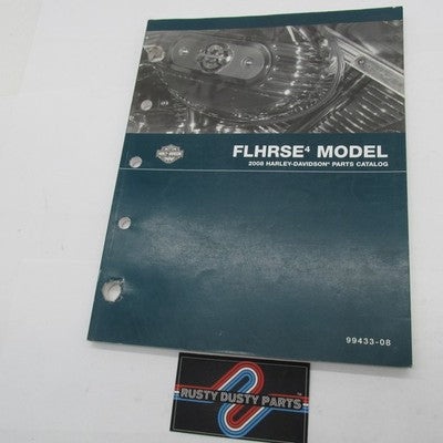 Harley-Davidson Official 2008 CVO Road King FLHRSE4 Parts Catalog 9943
