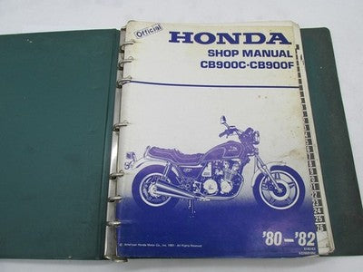 Honda Official Factory 1980-82 CB900C CB900F Shop Service Manual