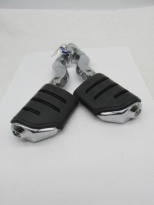 Harley Touring Softail Dyna Chrome Rider Highway Pegs w/ Swept Back Mo