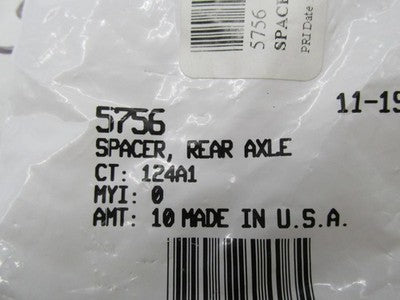 Lot of 8 Harley-Davidson OEM NOS Rear Axle Spacer Washers 5756