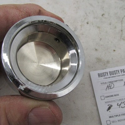 Pair of Harley OEM Chrome Rear Axle Front Nut Covers Dyna Softail 08-1