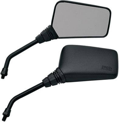 Emgo Universal Rectangular Mirror Roadhawk - 7in. Strem - Black - 10mm