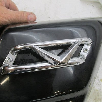 Pair of Harley-Davidson Genuine OEM Chrome Black Side Covers V Trim To