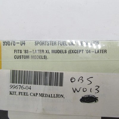 Harley-Davidson OEM NOS Chrome '83+ Sportster XL Fuel Cap Medallion 99