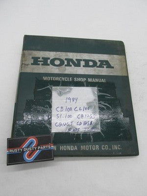 Honda Official Factory 1984 CB100 CL100 SL100 CB125SS TL125 SL125 Shop