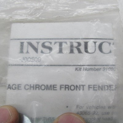 Harley Davidson OEM NOS Chrome Front Fender Rail Install Hardware Kit