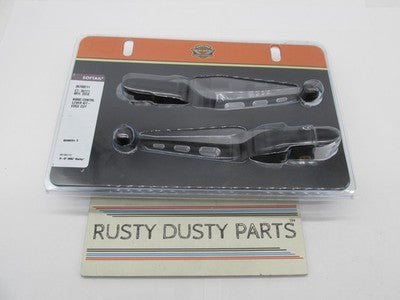Harley Davidson Genuine NOS Softail Hand Control Levers Edge Cut Black
