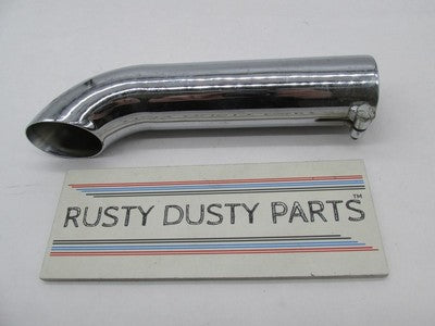 Harley-Davidson Chrome Turn Down Exhaust Tip 1.75" Diameter 9" Long