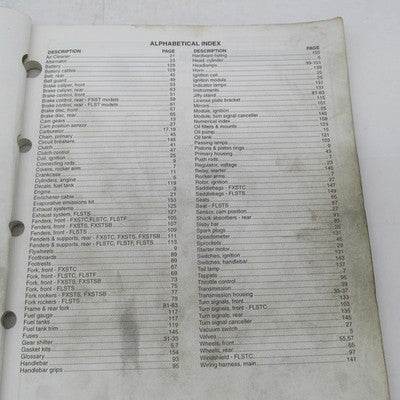Harley Davidson OEM 1997 Softail Models Parts Catalog Factory Manual 9