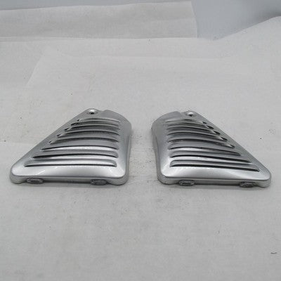 Pair of Harley OEM V-Rod Neck Frame Side Covers BDP Silver 66155-03 66