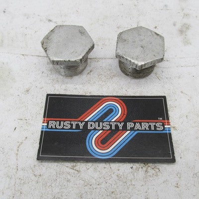 Pair of Vintage Triumph BSA Genuine 29mm Fork Tube Caps Fork Plugs