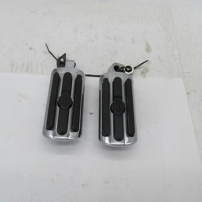Pair of Harley Davidson Genuine Rubber Ribbed Footpegs Foot Rests 5050