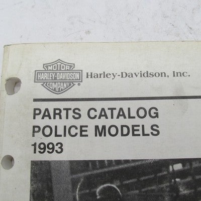 Harley Davidson Genuine 1993 Parts Catalog Police Models 99545-93