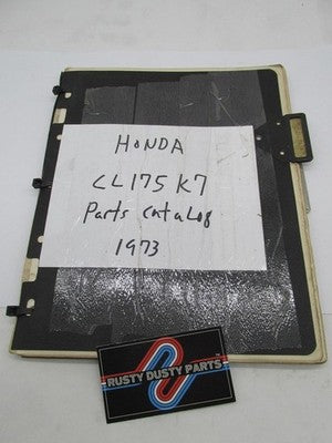 Honda Official Factory 1973 CL175 K7 Parts Catalog Manual