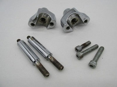 Set of Harley-Davidson Genuine Chrome Handlebar Risers 1-7/8" Tall