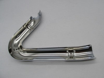 Harley Breakout Fat Boy Chrome Rear Cylinder Slotted Exhaust Header Heat shield