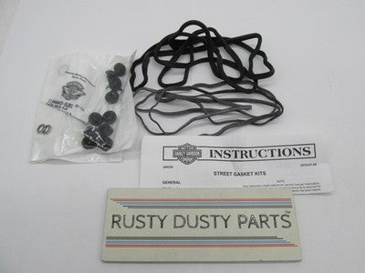Harley NOS Genuine OEM Street Gasket Kit, Valve Lash Service Bore 2570