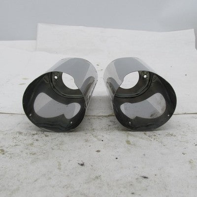Harley Davidson OEM Pair of Chrome Upper Fork Slider Covers 6" Tall 3.