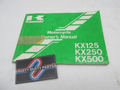 Kawasaki Official Factory 1996 KX125 KX250 KX500 Owner's Manual 99920-