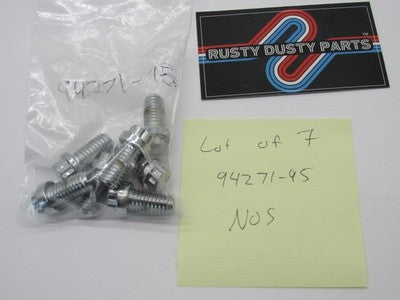Lot of 7 Harley Davidson OEM NOS Chrome Button Head Screw 3/8-16 X 3/4