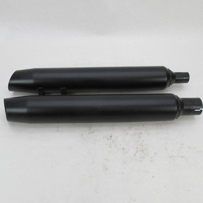 Harley Davidson Genuine Stock Black Exhaust Mufflers 64900765B 6490076