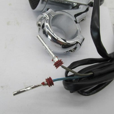 Pair of Kicker Chrome Handlebar Mounted Enclosed Speakers Weather Proo