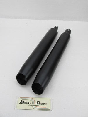Pair of Harley-Davidson Genuine Black Exhaust Mufflers 64900766A & 649