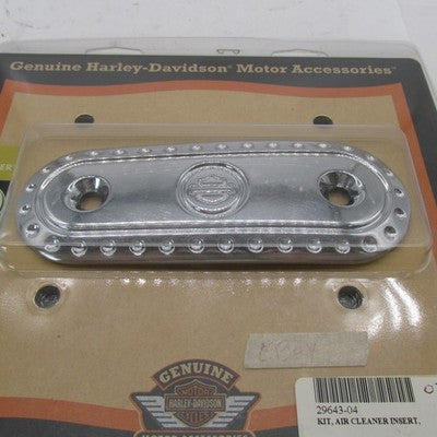 Harley-Davidson OEM NOS XL Chrome Buckshot Air Cleaner Trim Kit 29643-