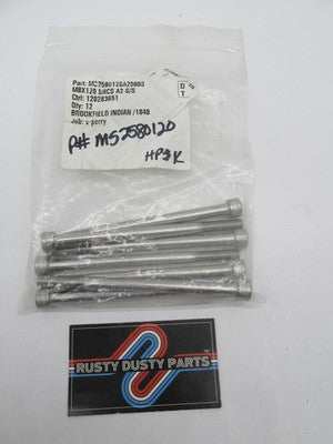 Lot of 7 Polaris Indian Allen Round Top Bolts MS2580120
