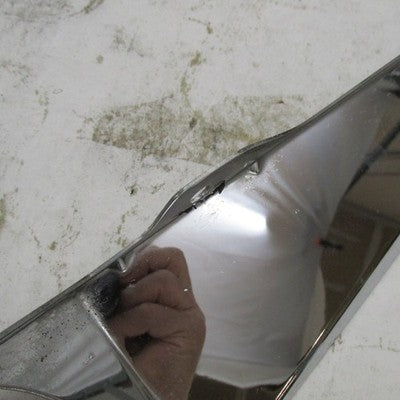 Pair Harley OEM Chrome Fork Mounted Wind Deflectors Lwr Fairings Touri