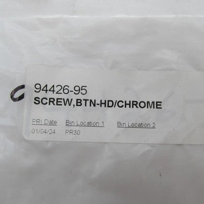 Lot of 5 Harley OEM NOS 1/4-20 x 1.25 Chrome Button Head Screws 94426-