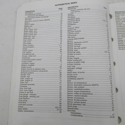 Harley Davidson OEM FLHRSEI Model 2002 Parts Factory Catalog 99428-02
