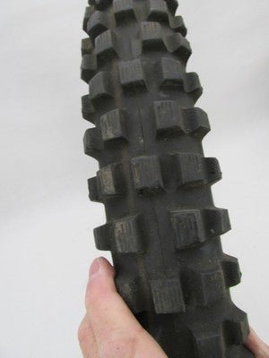 Vintage Conical Spokes Front Wheel Assy w/ Metzeler Motorcross Tire 3.