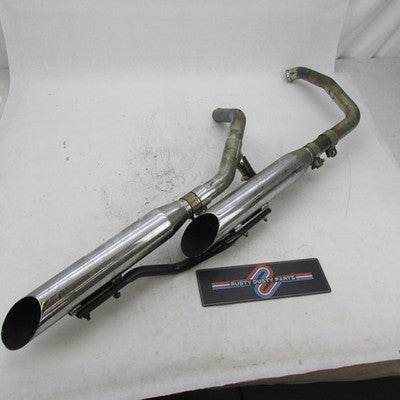 Harley OEM Dyna Exhaust System w/ Screamin Eagle II Mufflers 65631-10