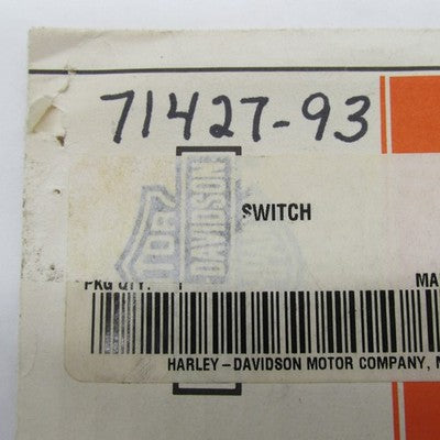 Harley-Davidson OEM NOS Ignition Switch Plate Decal 71427-93