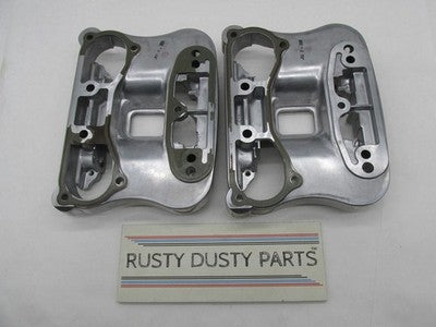 Pair of Harley Davidson Genuine Chrome Lower Inner Rocker Box Covers 1