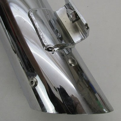 Pair Harley OEM Stock Chrome Front Lower Mufflers 08-17 Dyna 64987-08A