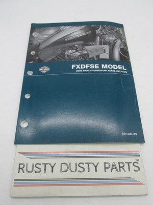 Harley-Davidson Official Factory 2009 FXDFSE Model Parts Catalog 99430-09