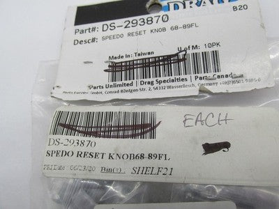 Lot of 9 Drag Specialties Harley 69-89 FL Speedometer Speed Reset Knob